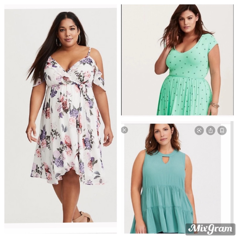 3x Bundle Torrid 2 Dresses & 1 Top
